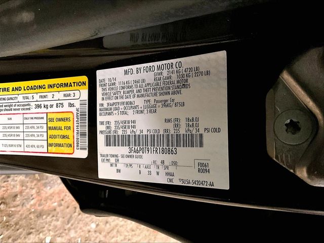 2015 Ford Fusion SE Black at Bob Ruth Ford