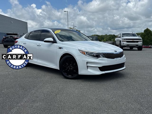Snow White Pearl 2018 Kia Optima Sedan Front-Wheel Drive 6-Speed Automatic