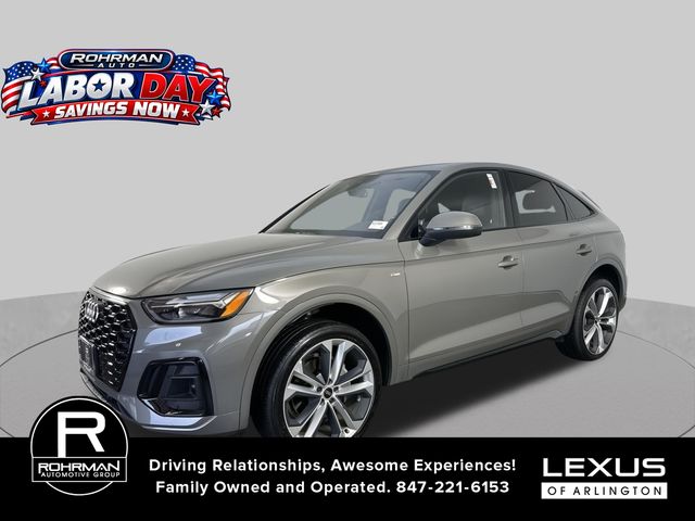 Gray Metallic 2023 Audi Q5 Sportback Sedan All-Wheel Drive 7-Speed Automatic