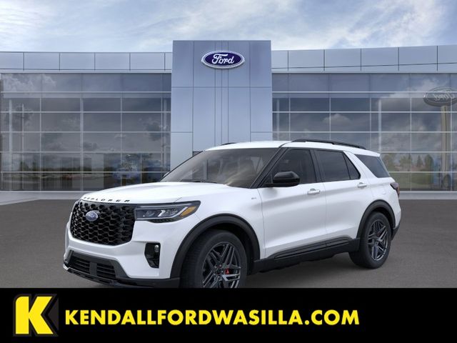 White Metallic 2025 Ford Explorer ST-Line AWD SUV / Crossover All-Wheel Drive Automatic