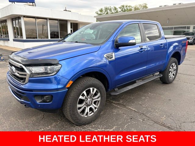 Lightning Blue Metallic 2019 Ford Ranger Lariat SuperCrew 4WD Pickup Truck Four-Wheel Drive Automatic