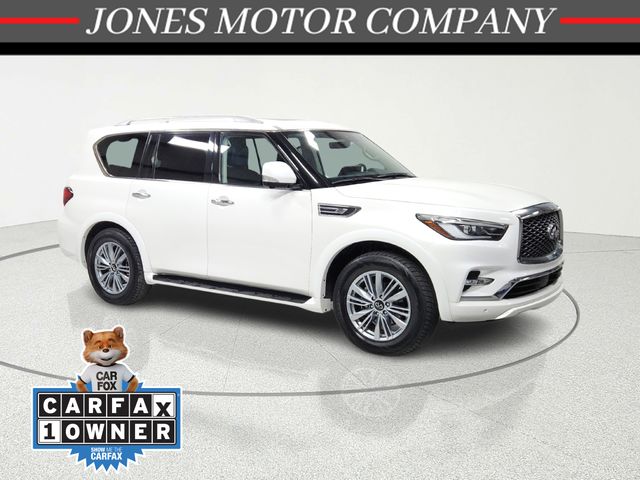 Moonstone White 2024 INFINITI QX80 Luxe RWD SUV / Crossover Rear-Wheel Drive 7-Speed Automatic