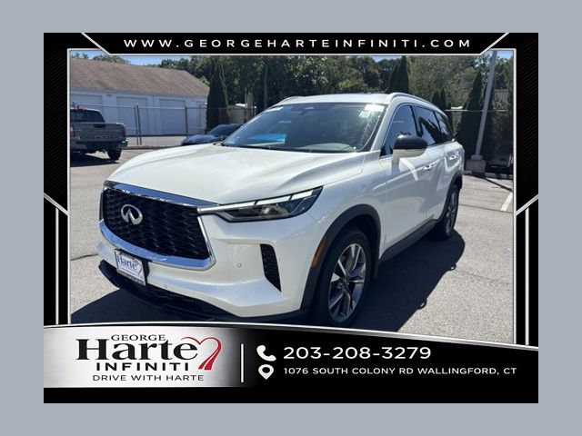 Majestic White 2024 INFINITI QX60 SUV / Crossover All-Wheel Drive 9-Speed Automatic