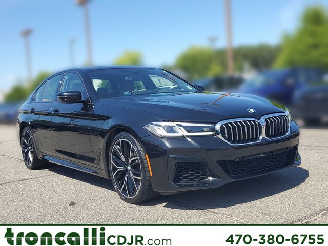 Black Sapphire Metallic 2021 BMW 5 Series Sedan Rear-Wheel Drive 8-Speed Automatic