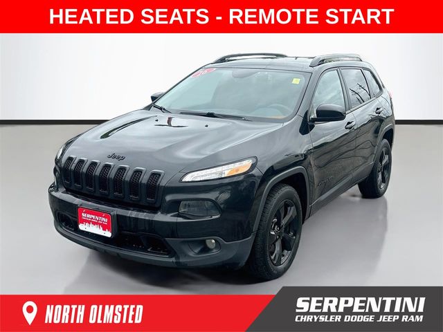 Brilliant Black Crystal Pearlcoat 2016 Jeep Cherokee SUV / Crossover Four-Wheel Drive 9-Speed Automatic