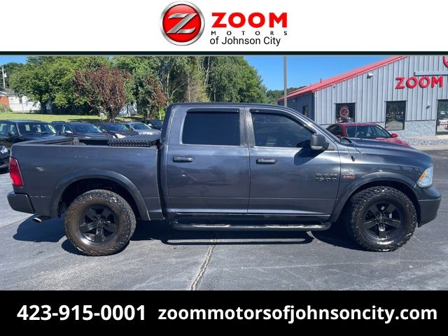 Gray (Maximum Steel Metallic Clearcoat) 2013 RAM 1500 Outdoorsman Crew Cab 4WD Pickup Truck Four-Wheel Drive 6-Speed Automatic