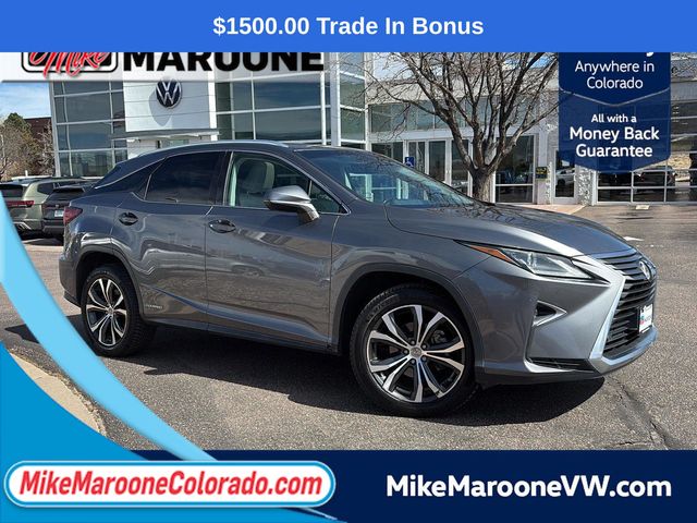 Gray 2017 Lexus RX Hybrid 450h AWD SUV / Crossover All-Wheel Drive Continuously Variable Transmission