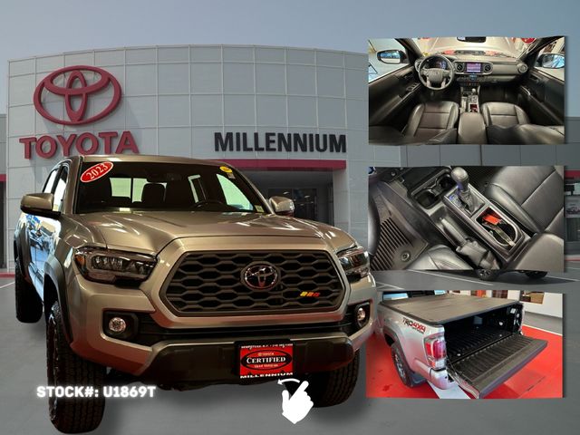 Celestial Silver Metallic 2023 Toyota Tacoma TRD Off Road Double Cab LB 4WD Pickup Truck Four-Wheel Drive 6-Speed Automatic