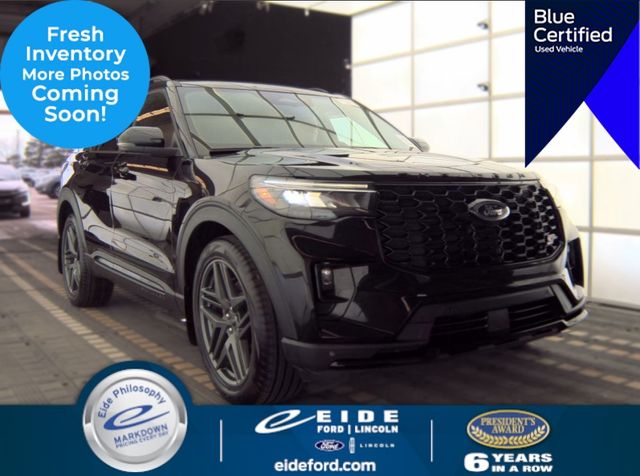 Agate Black Metallic 2025 Ford Explorer SUV / Crossover All-Wheel Drive Automatic