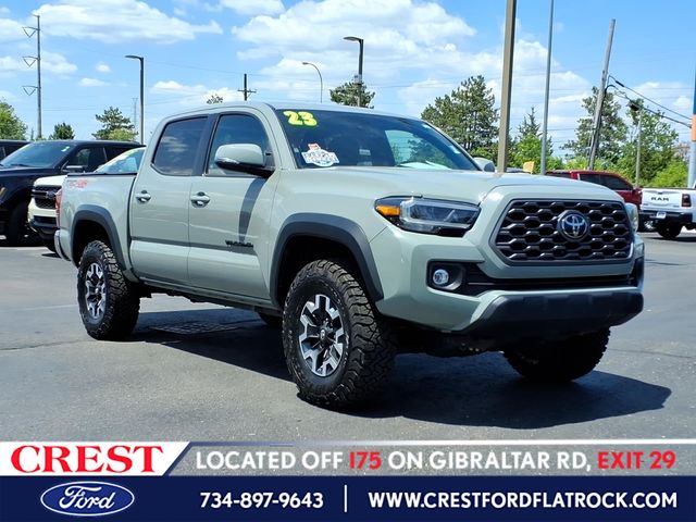 Lunar Rock 2023 Toyota Tacoma TRD Off Road Double Cab 4WD Pickup Truck Four-Wheel Drive 6-Speed Automatic