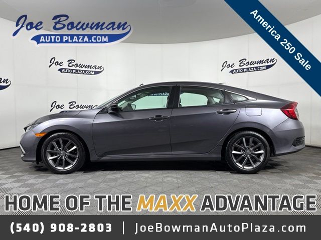 Lunar Silver Metallic 2021 Honda Civic Sedan Front-Wheel Drive Continuously Variable Transmission