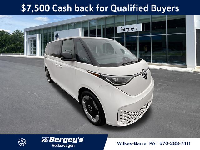 Candy White 2025 Volkswagen ID.Buzz Pro S RWD Minivan Rear-Wheel Drive Automatic