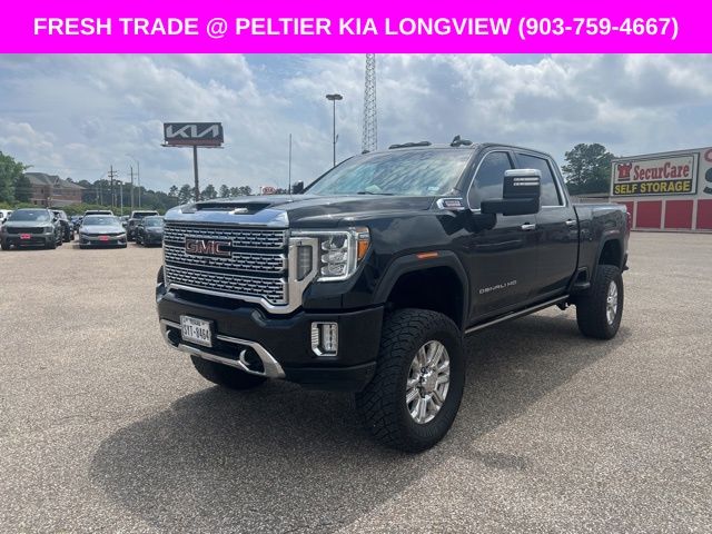 Black (Ebony Twilight Metallic) 2021 GMC Sierra 2500HD Denali Crew Cab 4WD Pickup Truck Four-Wheel Drive Automatic