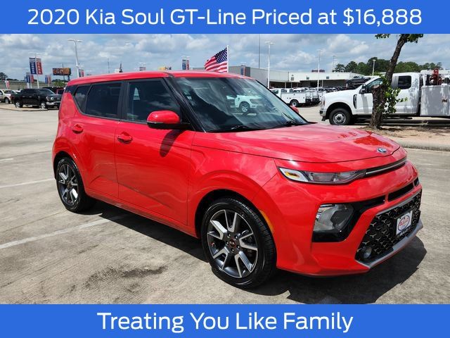 Inferno Red 2020 Kia Soul GT-Line FWD SUV / Crossover Front-Wheel Drive Continuously Variable Transmission