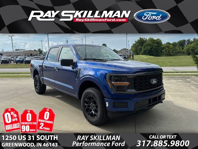Blue 2026 Ford F-150 Pickup Truck Four-Wheel Drive Automatic