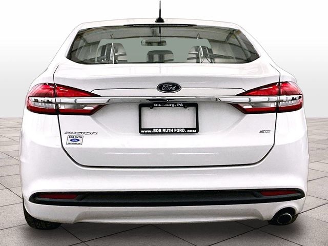 2018 Ford Fusion SE White at Klick Lewis Buick Chevrolet