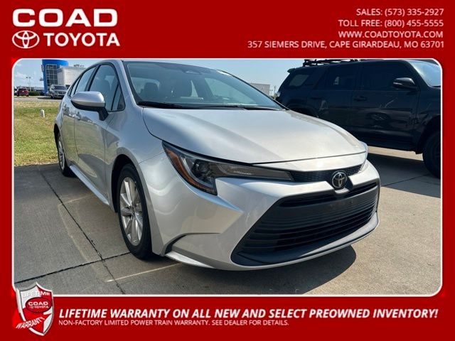 Classic Silver Metallic 2023 Toyota Corolla Sedan Front-Wheel Drive Continuously Variable Transmission