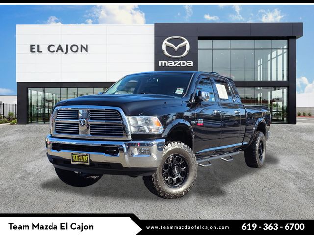 Black Clearcoat 2012 RAM 2500 Laramie Mega Cab 4WD Pickup Truck Four-Wheel Drive 6-Speed Automatic