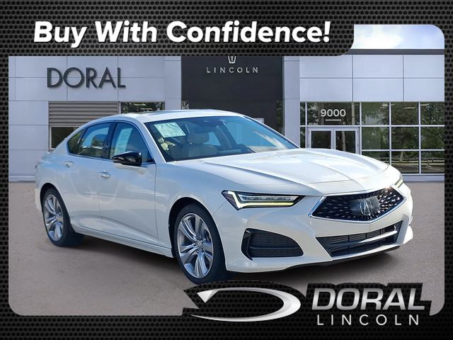 Platinum White Pearl 2022 Acura TLX Sedan Front-Wheel Drive Automatic