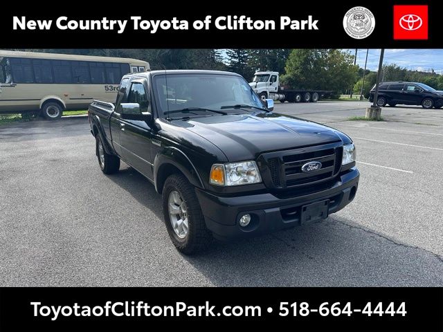 Black 2011 Ford Ranger Pickup Truck Four-Wheel Drive 5-Speed Automatic