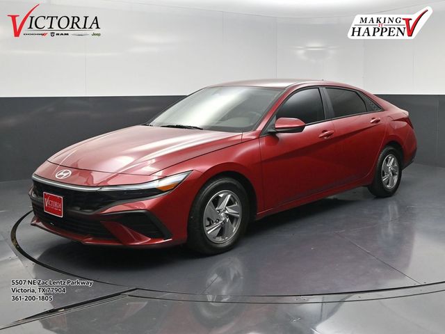 Red 2025 Hyundai Elantra Sedan Front-Wheel Drive Continuously Variable Transmission