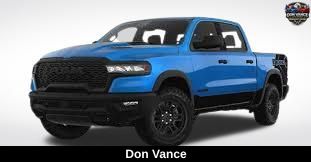 Hydro Blue Pearlcoat 2025 RAM 1500 Rebel Crew Cab 4WD Pickup Truck Four-Wheel Drive 8-Speed Automatic