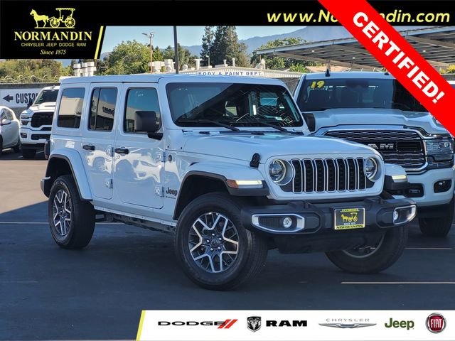 Bright White Clearcoat 2025 Jeep Wrangler Sahara 4-Door 4WD SUV / Crossover Four-Wheel Drive 8-Speed Automatic