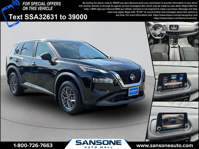 Super Black 2023 Nissan Rogue S AWD SUV / Crossover All-Wheel Drive Continuously Variable Transmission