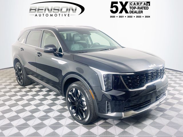 Ebony Black 2025 Kia Sorento SUV / Crossover All-Wheel Drive 8-Speed Dual Clutch