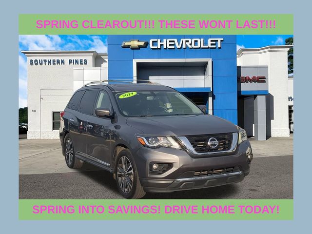 Gray (Gun Metallic) 2019 Nissan Pathfinder Platinum FWD SUV / Crossover Front-Wheel Drive Continuously Variable Transmission