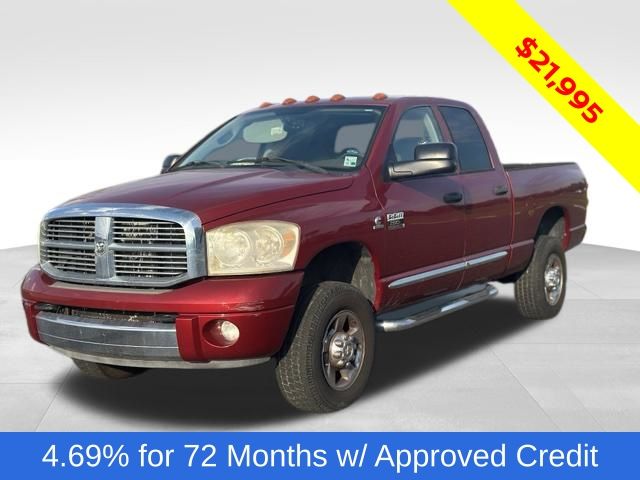 Inferno Red Crystal Pearl 2007 Dodge RAM 2500 Pickup Truck Four-Wheel Drive 6-Speed Automatic
