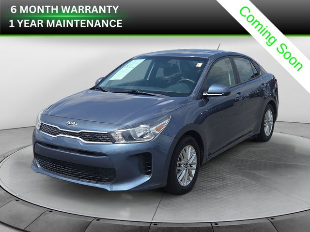 Blue 2020 Kia Rio Sedan Front-Wheel Drive Continuously Variable Transmission