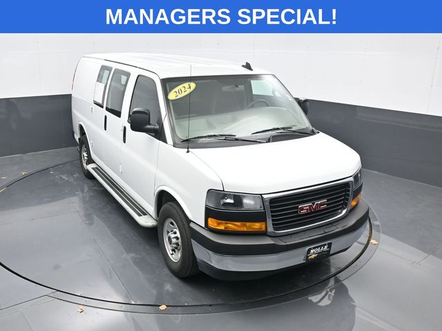 Summit White 2024 GMC Savana Cargo Van Rear-Wheel Drive 8-Speed Automatic Overdrive
