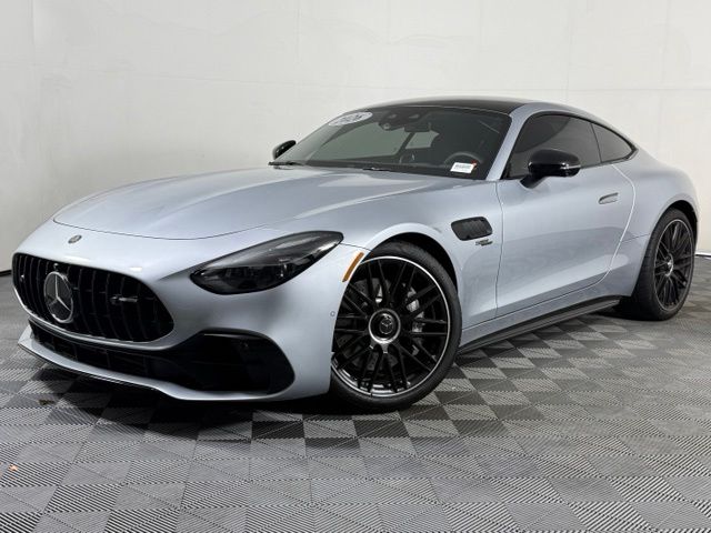 Cirrus Silver Metallic 2026 Mercedes-Benz AMG GT Coupe Rear-Wheel Drive 9-Speed Automatic