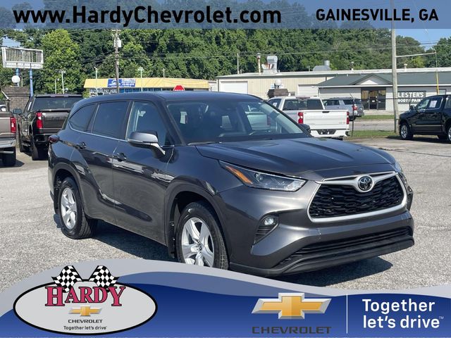 Magnetic Gray Metallic 2024 Toyota Highlander LE AWD SUV / Crossover All-Wheel Drive 8-Speed Automatic