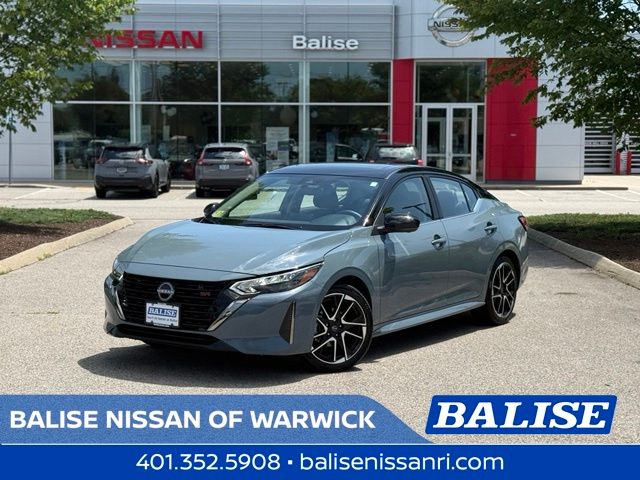 Atlantic Gray/Super Black 2025 Nissan Sentra Sedan Front-Wheel Drive Continuously Variable Transmission