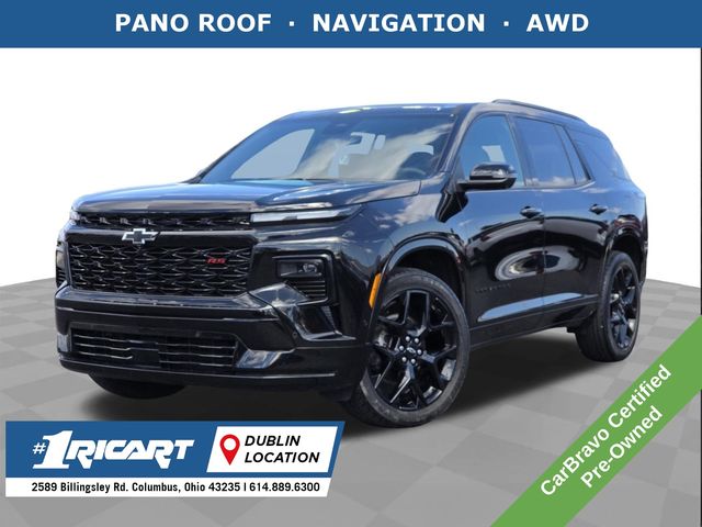 Mosaic Black Metallic 2024 Chevrolet Traverse RS AWD SUV / Crossover Four-Wheel Drive 8-Speed Automatic