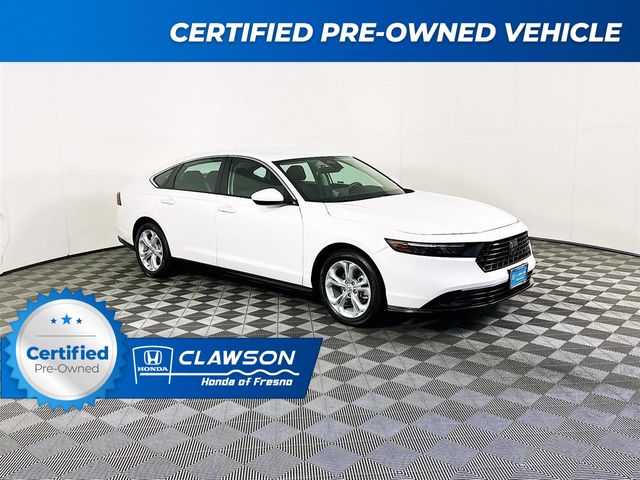 Platinum White Pearl 2024 Honda Accord LX FWD Sedan Front-Wheel Drive Continuously Variable Transmission