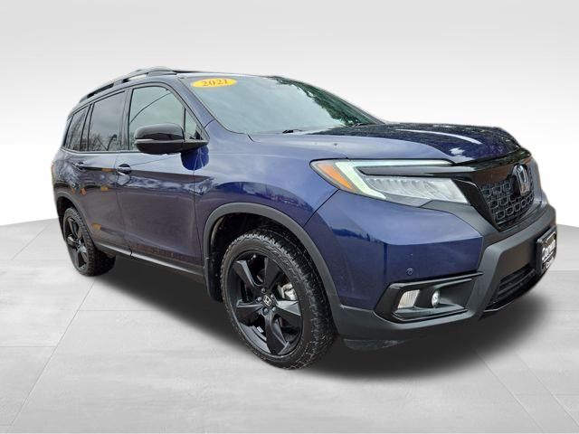 Black (Obsidian Blue Pearl) 2021 Honda Passport Elite AWD SUV / Crossover All-Wheel Drive 9-Speed Automatic
