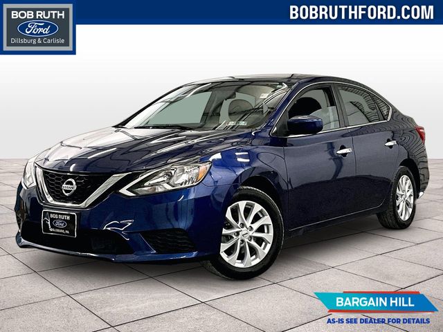 2019 Nissan Sentra SV Blue at Subaru and VW of Moon Township