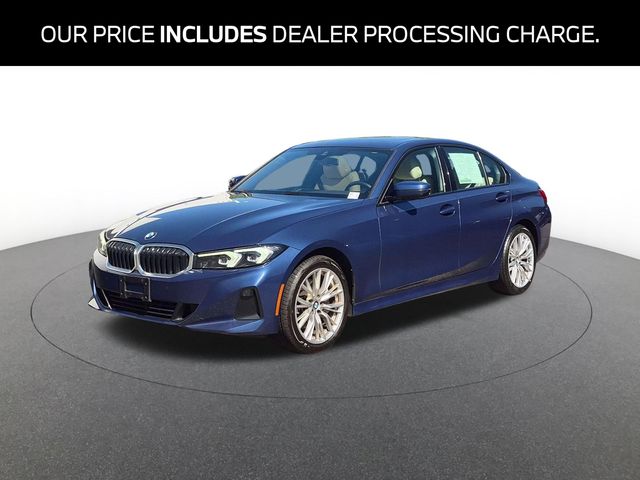 Phytonic Blue Metallic 2023 BMW 3 Series Sedan All-Wheel Drive 8-Speed Automatic