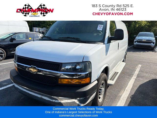 Summit White 2025 Chevrolet Express Cargo Van Rear-Wheel Drive 8-Speed Automatic Overdrive