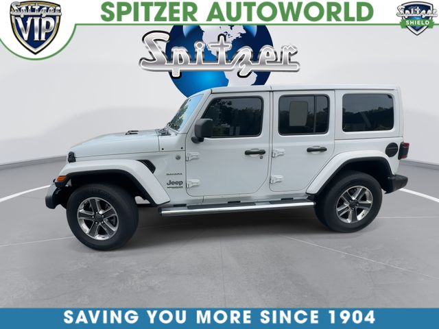 2021 Jeep Wrangler Unlimited Sahara White at Klick Lewis Buick Chevrolet