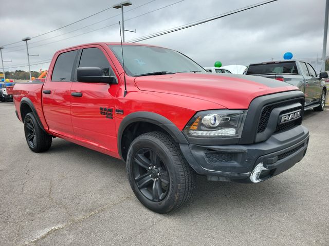 Flame Red Clearcoat 2022 RAM 1500 Classic Warlock Crew Cab 4WD Pickup Truck Four-Wheel Drive 8-Speed Automatic