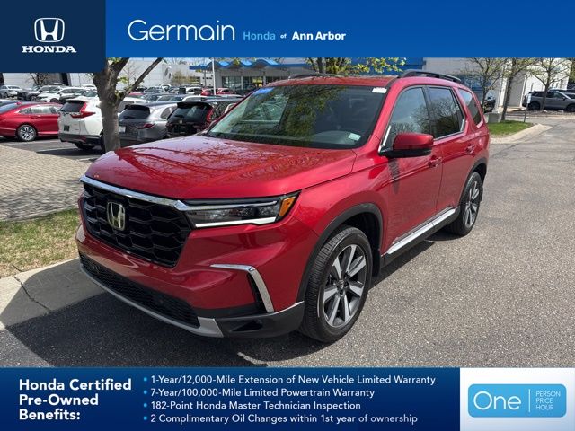 Radiant Red Metallic II 2025 Honda Pilot Touring AWD SUV / Crossover All-Wheel Drive Automatic