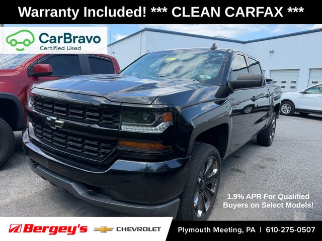 Black 2018 Chevrolet Silverado 1500 Pickup Truck Four-Wheel Drive 6-Speed Automatic Overdrive