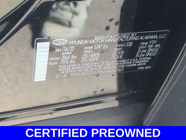 2022 Hyundai Santa Fe SEL photo