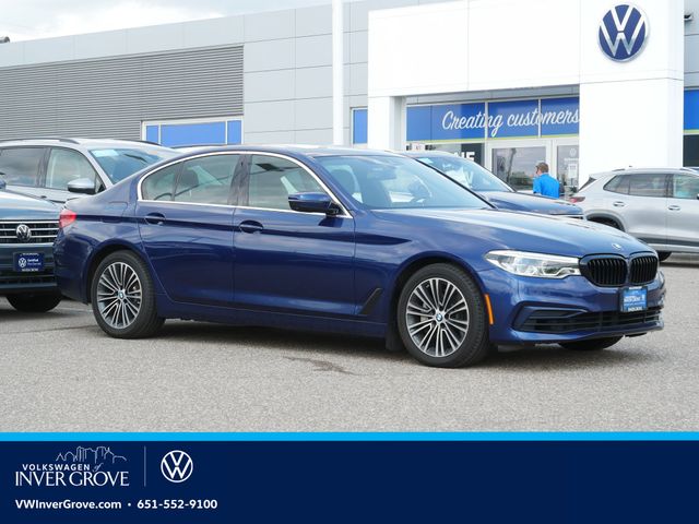 Mediterranean Blue Metallic 2019 BMW 5 Series Sedan All-Wheel Drive 8-Speed Automatic