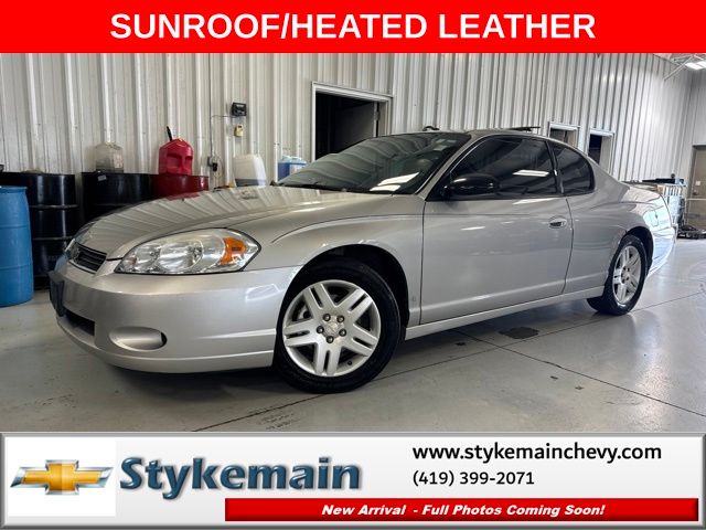 Machine Silver Metallic 2007 Chevrolet Monte Carlo Coupe Front-Wheel Drive 4-Speed Automatic Overdrive