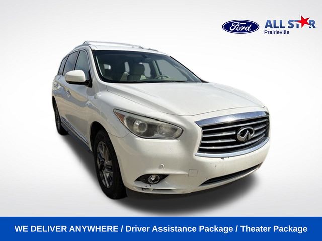 Moonlight White 2013 INFINITI JX35 SUV / Crossover Front-Wheel Drive Continuously Variable Transmission